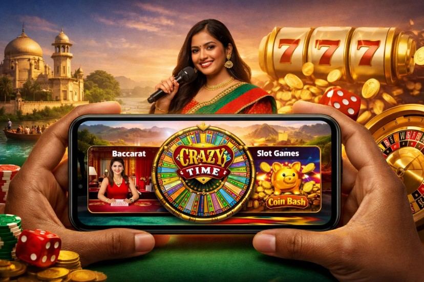 Crazy Time live wheel on a mobile phone in Bangladesh