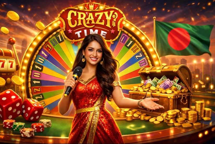 Crazy Time login screen in Bangladesh