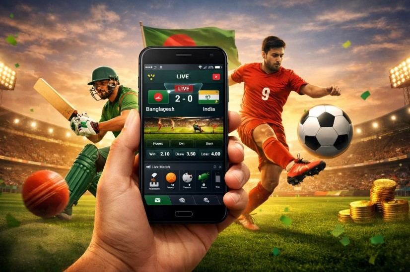 Crazy Time live game on a mobile phone in Bangladesh